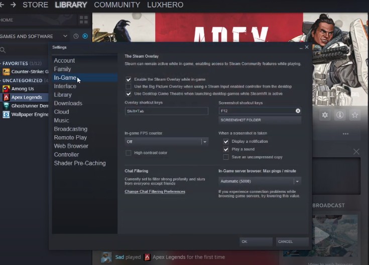 How To Show Fps In Apex Legends Steam Gamezonikk