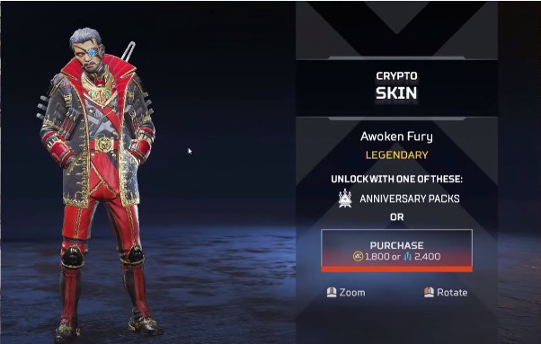 Crypto Awoken Fury New Skins