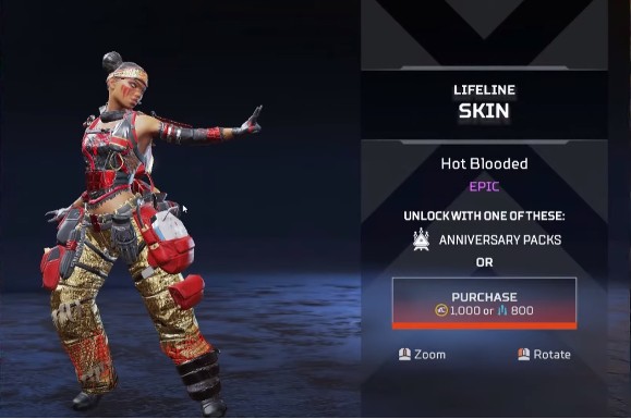Life Line Hot Blooded New Skins