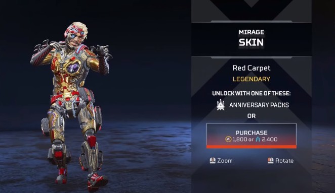 Mirage Red Carpet New Skins