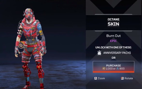 Octane Burn Out New Skins