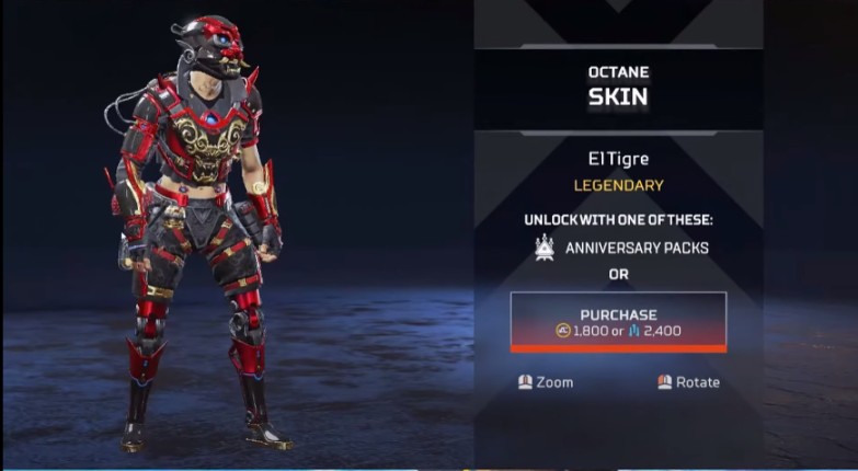 Octane El Tiger New Skins