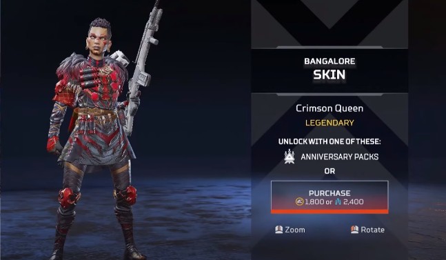 Bangalore Crimson Queen New Skins